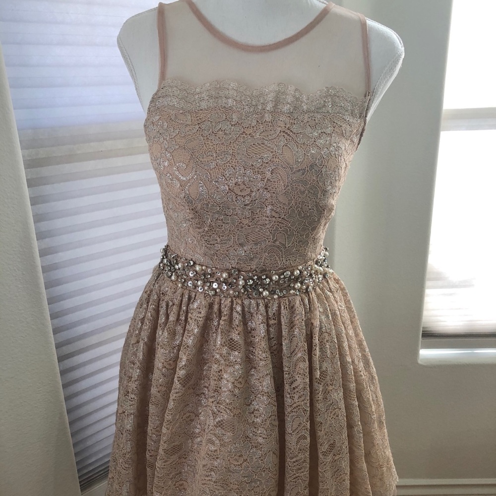 City Studio beaded cocktail dress.
